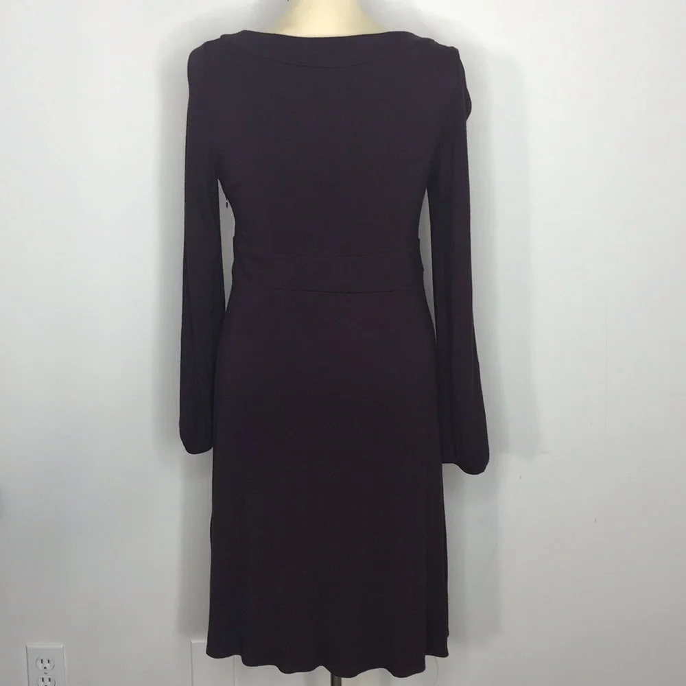 Loft Purple Long Sleeve Dress - Picture 3 of 5